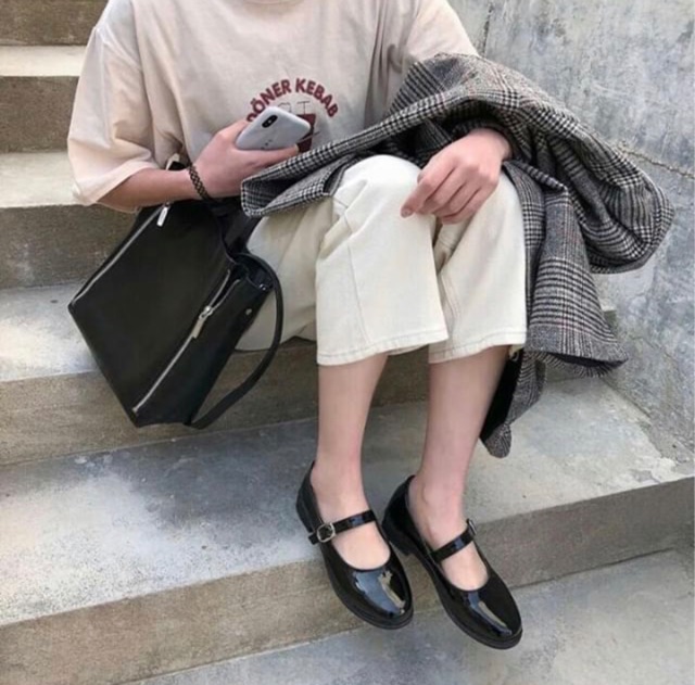 [order] Giày bệt quai ngang da bóng (ảnh thật ở cuối) | BigBuy360 - bigbuy360.vn