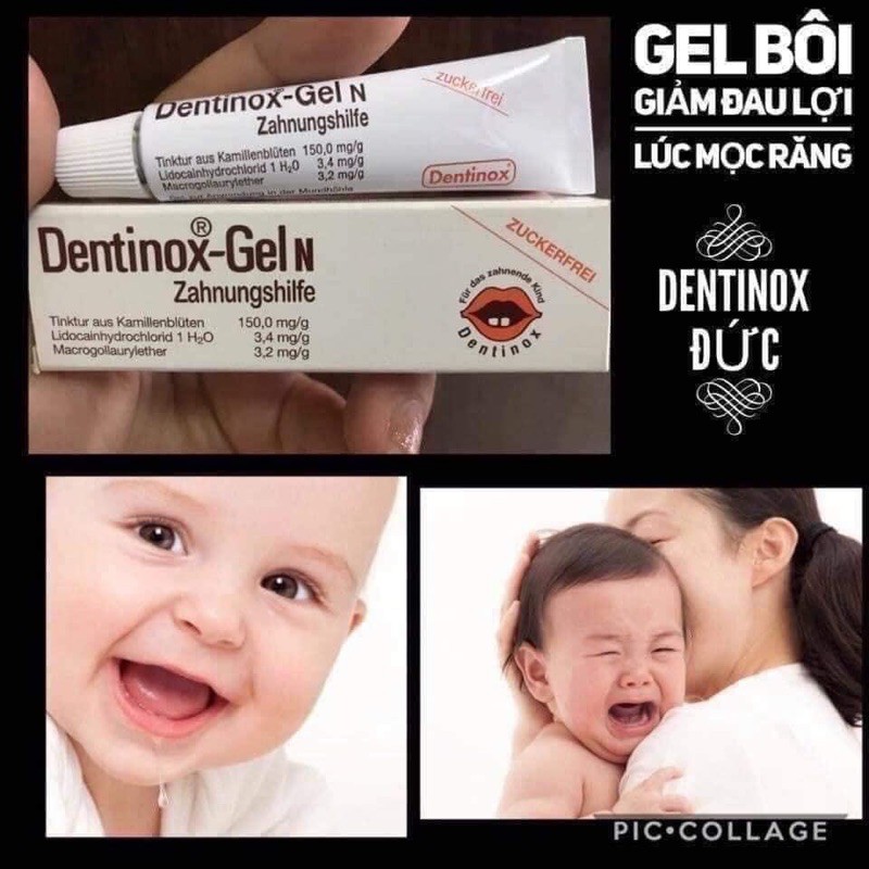 Gel Bôi Răng Lợi Dentinox Gel N 10gr - Đức