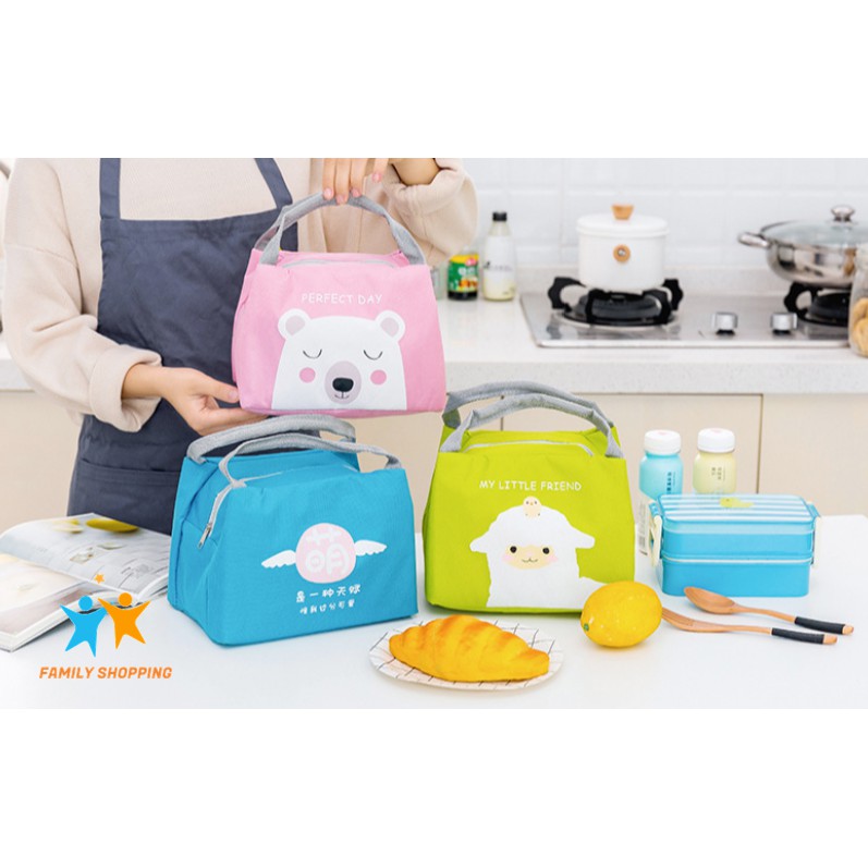 Túi Giữ Nhiệt Đựng Hộp Cơm 2in1