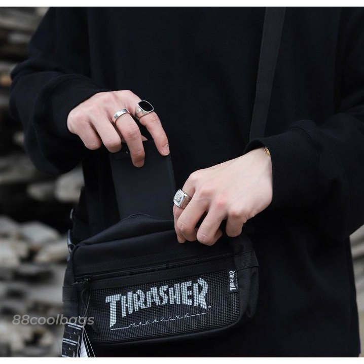 ⚡ Túi Đeo Chéo THRASHER  | Túi Đeo Chéo Thời Trang Nam Nữ Phong Cách Đường Phố Streetwear, Ulzzang