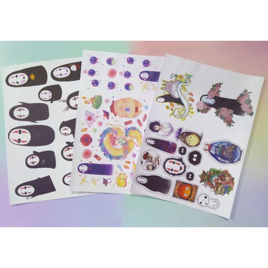 sticker vô diện A4 không bế S4A11 sticker cute sticker dễ thương