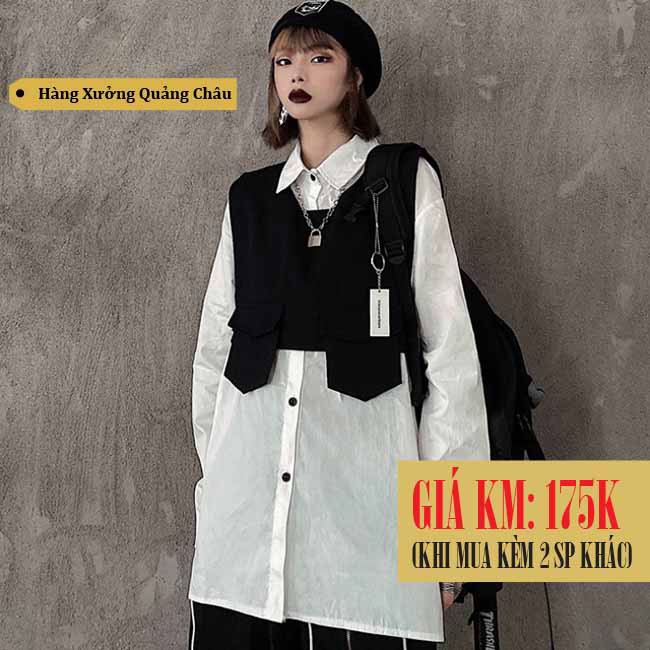 [Mã FAGREEN1505 giảm 10% tối đa 30K đơn 99K] [SẴN] Áo vest ghi lê Ulzzang Quảng Châu AGV11