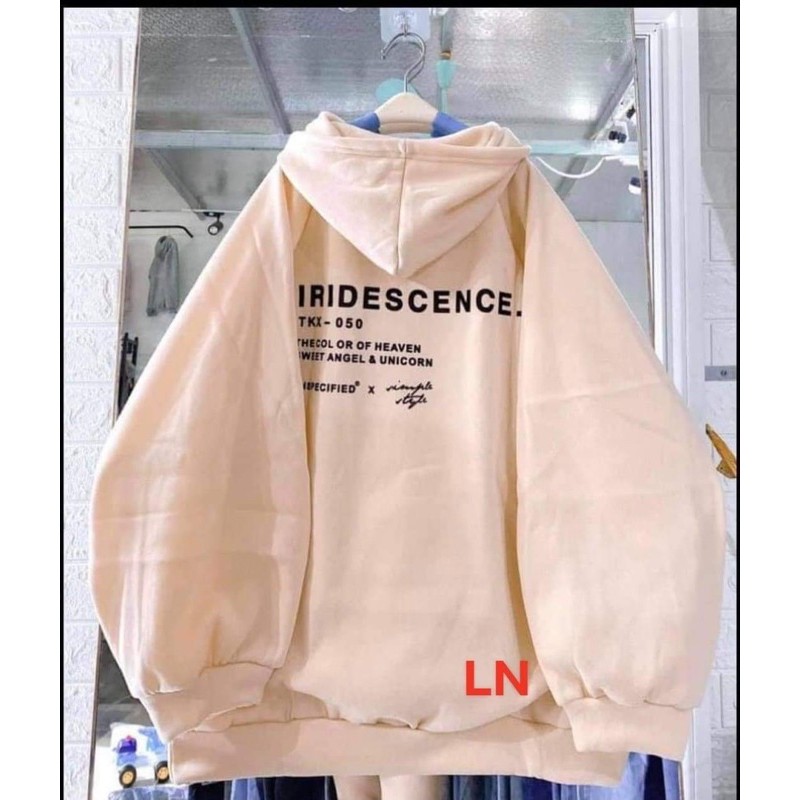 Áo hoodie nỉ chữ kí nhỏ hai mặt LN11
