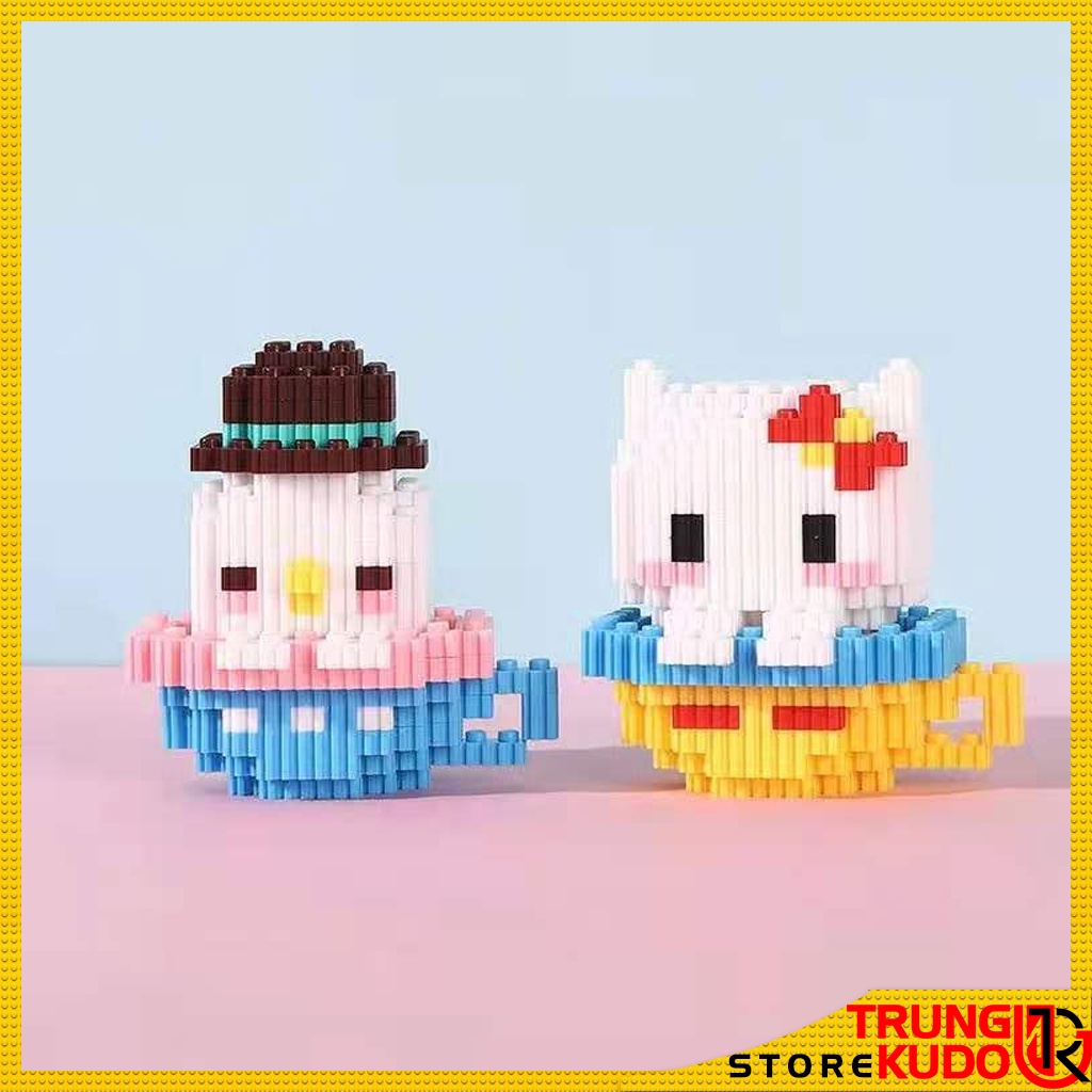 Mô hình hoạt hình ngồi cốc các nhân vật Doremon, Stella Lou, Cinamoroll, Stitch làm quà tặng bạn bè, đồ decor