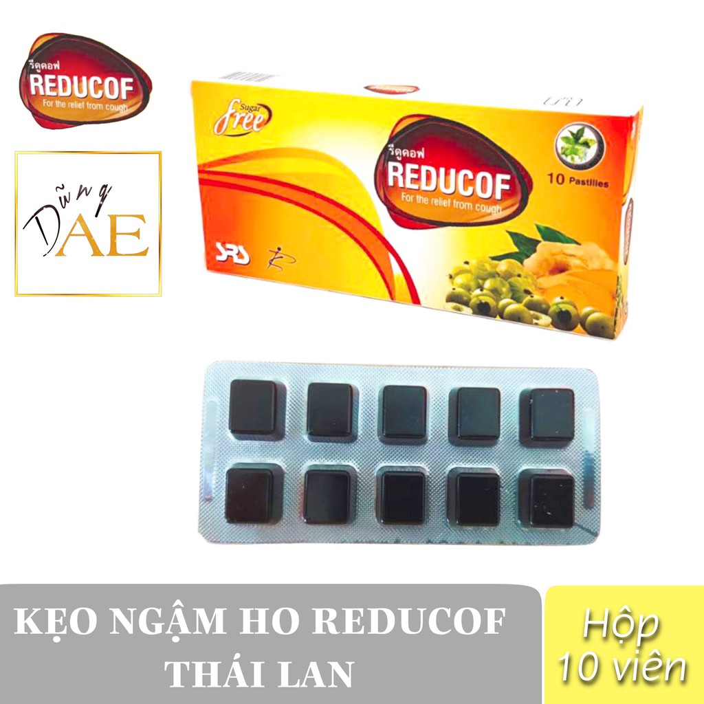 Kẹo Ngậm Ho Thảo Dược Reducof Thái Lan - Hộp 10 viên