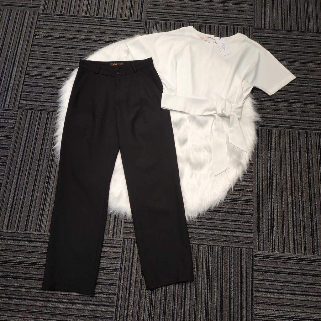 Quần tây công sở nữ ống suông thời trang Eden - Q007 | BigBuy360 - bigbuy360.vn