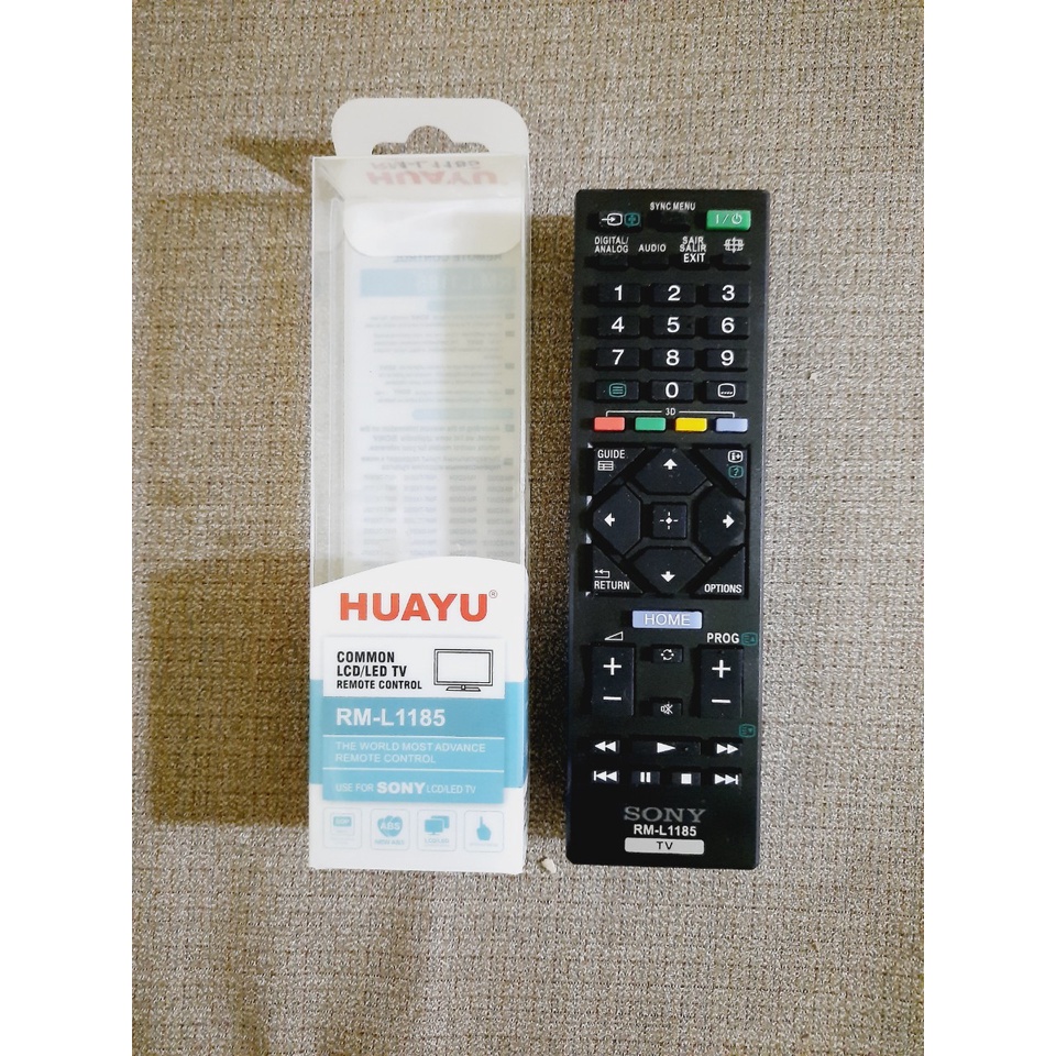 Remote Điều khiển TV Sony RM-L1185 đa năng các dòng tivi Sony LCD/LED/Smart TV- Hàng tốt tương thích 100%Tặng kèm Pin