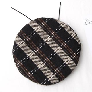 New casual fashion casual casual navy plaid beret