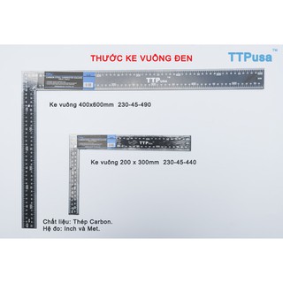Thước ke vuông đen TTPusa