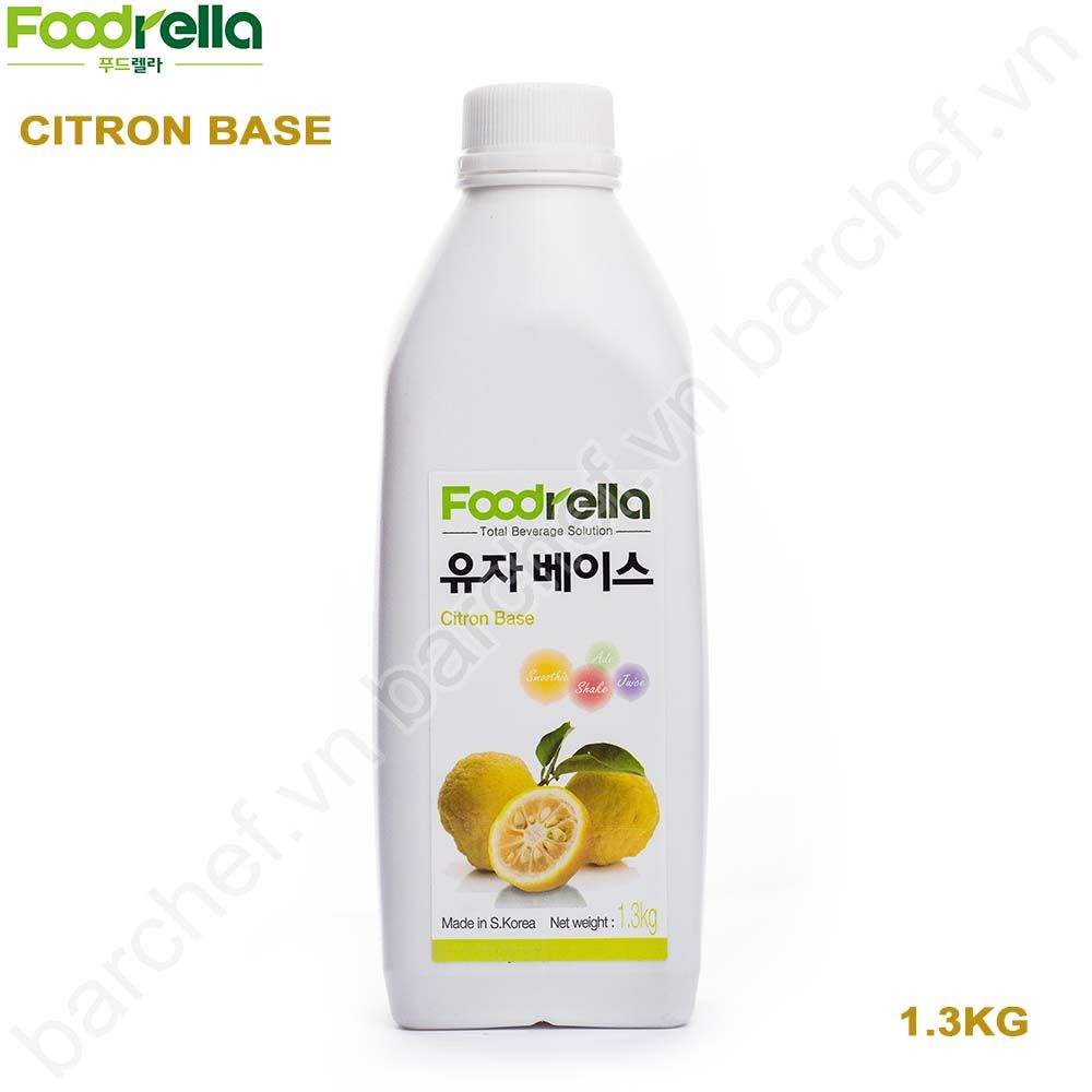 Mứt Chanh vàng Foodrella (Citron Puree) - chai 1,3kg