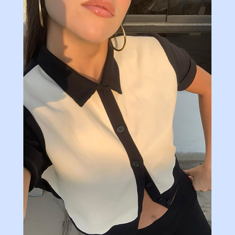 Áo Da Pu Ngắn Tay Dáng Ôm Cá Tính Cho Nữ | BigBuy360 - bigbuy360.vn