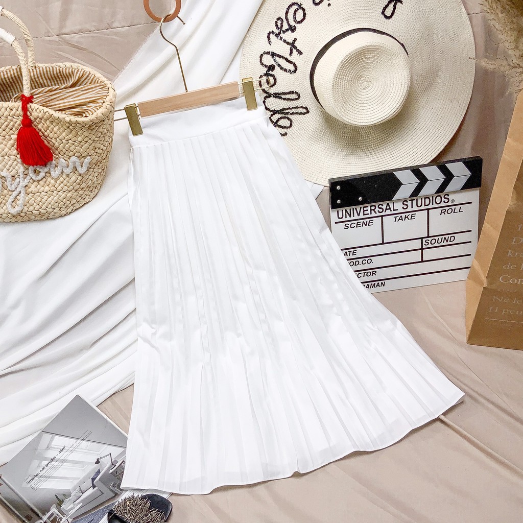 Chân váy midi xếp ly MIMIX thanh lịch MV4140 | BigBuy360 - bigbuy360.vn