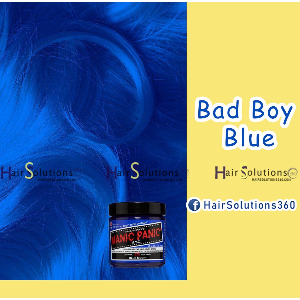 Thuốc nhuộm tóc Manic Panic Bad Boy Blue - Hairsolutions360