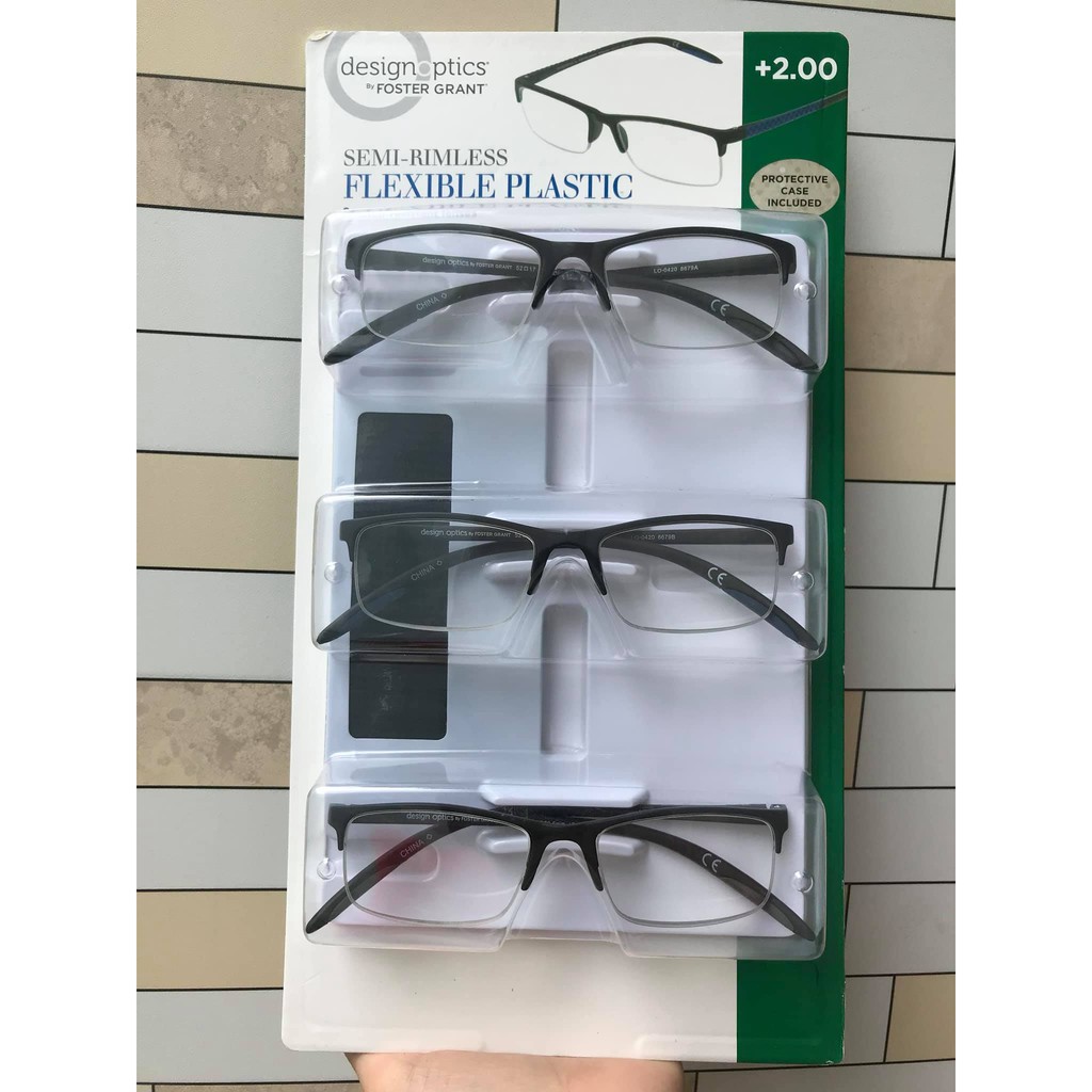 SET 3 KÍNH ĐỌC SÁCH FOSTER GRANT