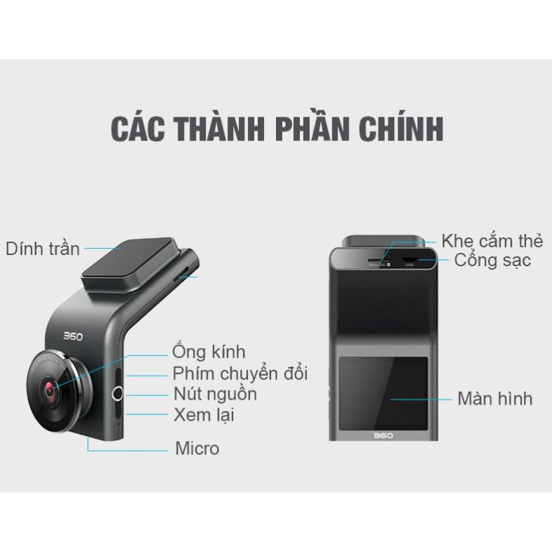 [ Sale ] Camera hành trình Xiaomi Qihoo 360 Dash Cam G300H - Bản quốc tế chính hãng .