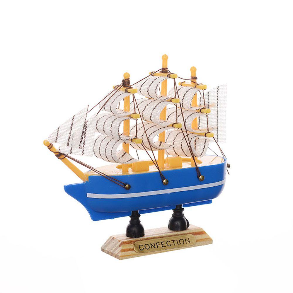 Mô Hình Thuyền Buồm Bằng Gỗ Thủ Công Sáng Tạo Trang Trí Phòng Khách