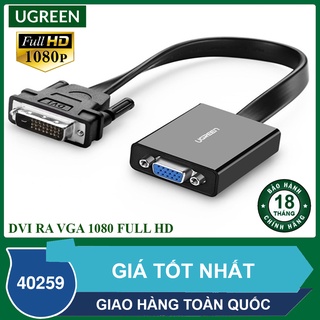 Dây cáp chuyển DVI ra VGA - Phân giải lên đến 1080 full HD- Chính hãng UGREEN 40259