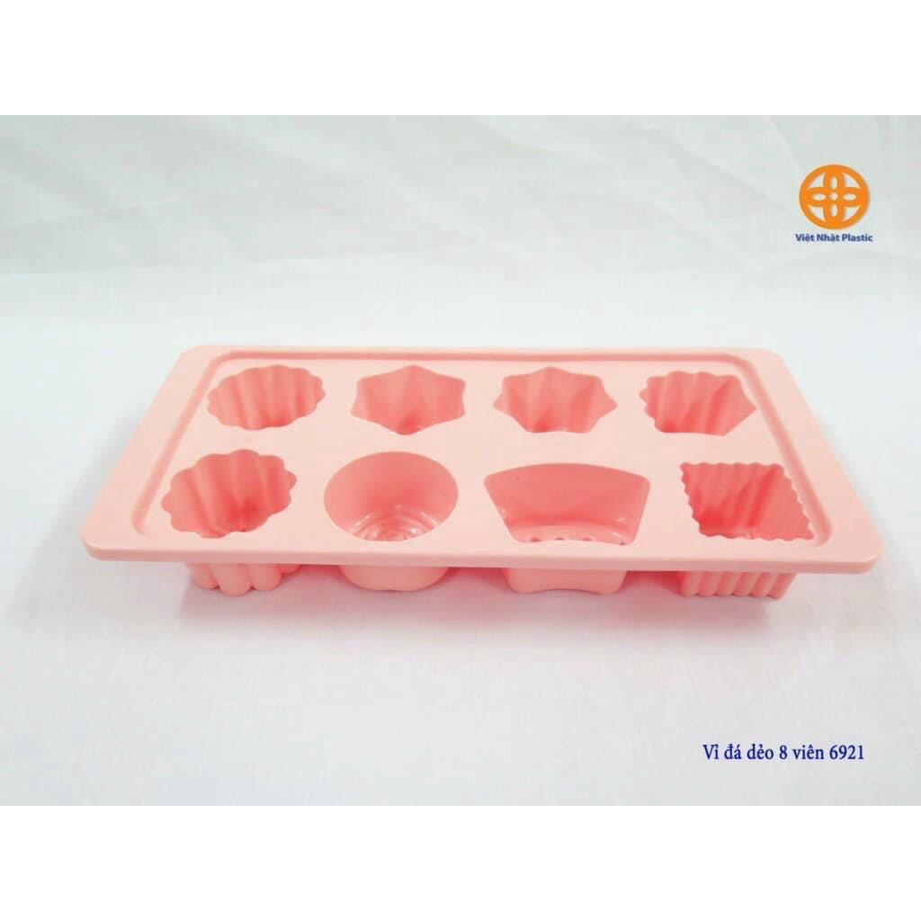 Khay đá, khuôn đổ thạch 8 viên nhựa Việt Nhật mã 6921