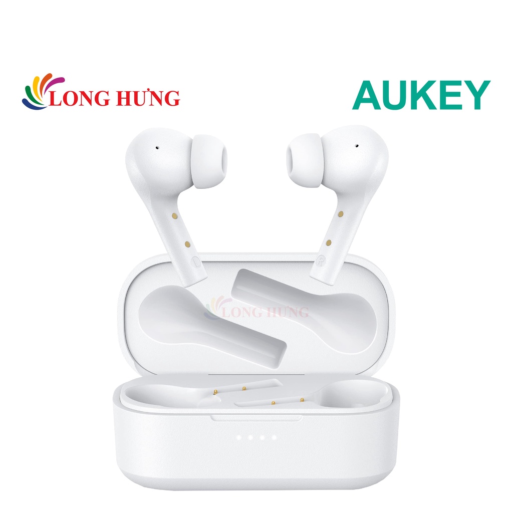 Tai nghe Bluetooth True Wireless Aukey EP-T21P - Hàng chính hãng - Kiểu dáng thời trang, viên pin lớn, chống nước IPX5