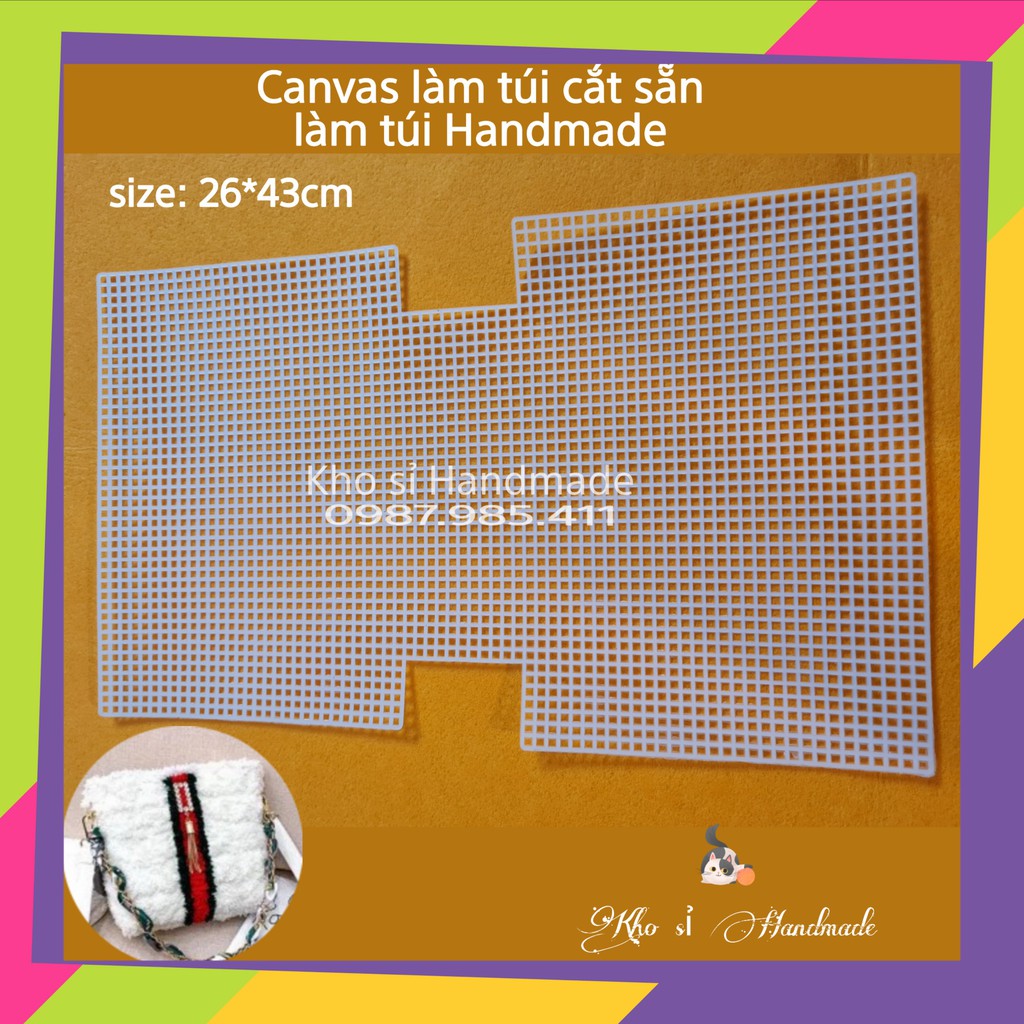 Canvas cắt sẵn 26*43cm