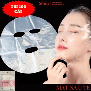 Mặt nạ ni lông ủ tê màng ủ tê dưỡng ẩm (gói 100 chiếc) chất liệu pe an toàn hiệu quả ( giá sỉ siêu rẻ  )