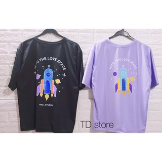 Áo thun Space vũ trụ đen tím unisex