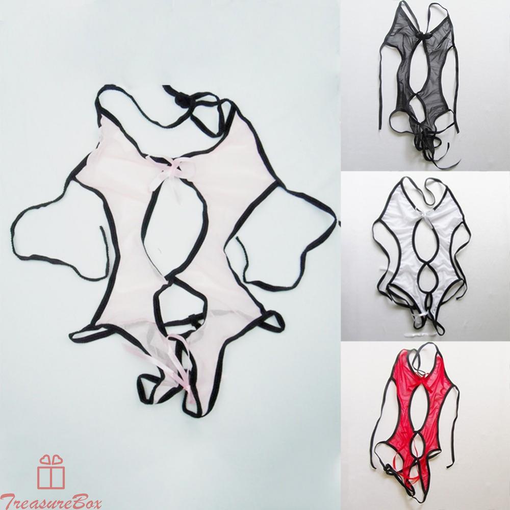 Men Lingerie Thongs Bodysuit See-through Mesh Underwear Sissy Jumpsuit Nightwear 100% brand new and high quality