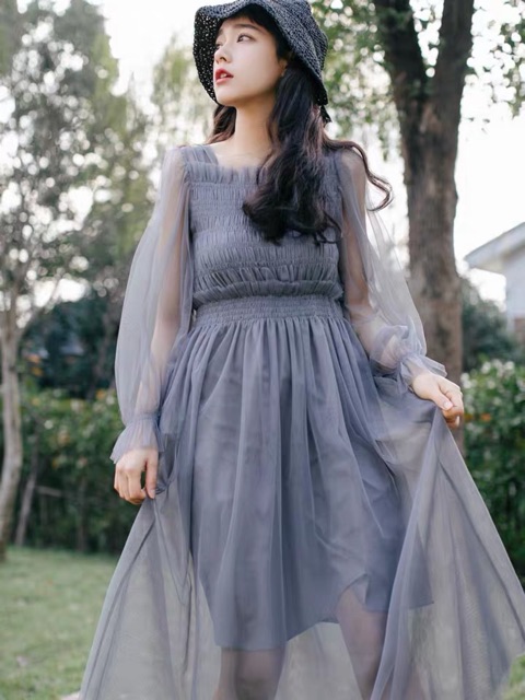 Đầm công chúa tay bồng ảnh thật ở cuối 🌥🌸 | BigBuy360 - bigbuy360.vn