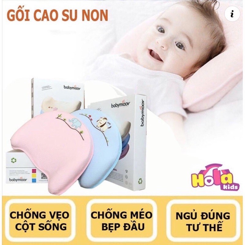 Gối Cao Su Non Babymoov Chống Méo Đầu Cho Bé