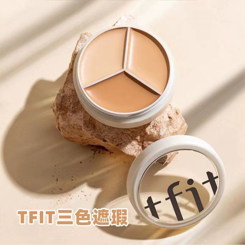 Bảng Kem Che Khuyết Điểm Ba Màu 15g Che Phủ Đốm Mụn Và Mụn Làm Mịn Da