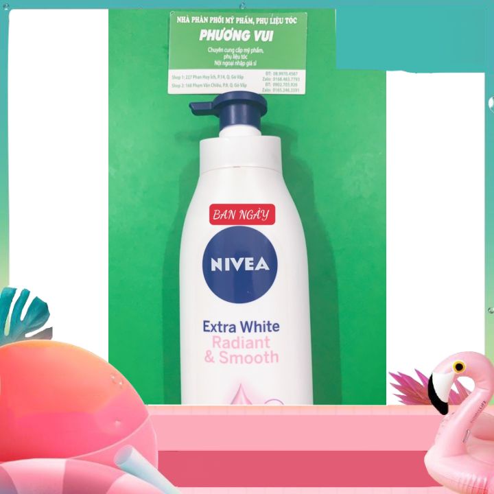 Sữa Dưỡng Thể Trắng Da Nivea 400ml NGÀY VÀ ĐÊM DƯỠNG TRẮNG -DƯỠNG ẨM -MIN DA  CHỐNG NẮNG KHÔNG GÂY NHỜN RÍT -KHÔNG BẾT