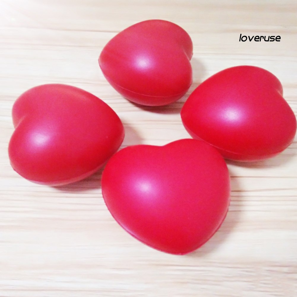 Đồ Chơi Xốp Squishy Giảm Stress Hình Trái Tim Dễ Thương Cho Bé