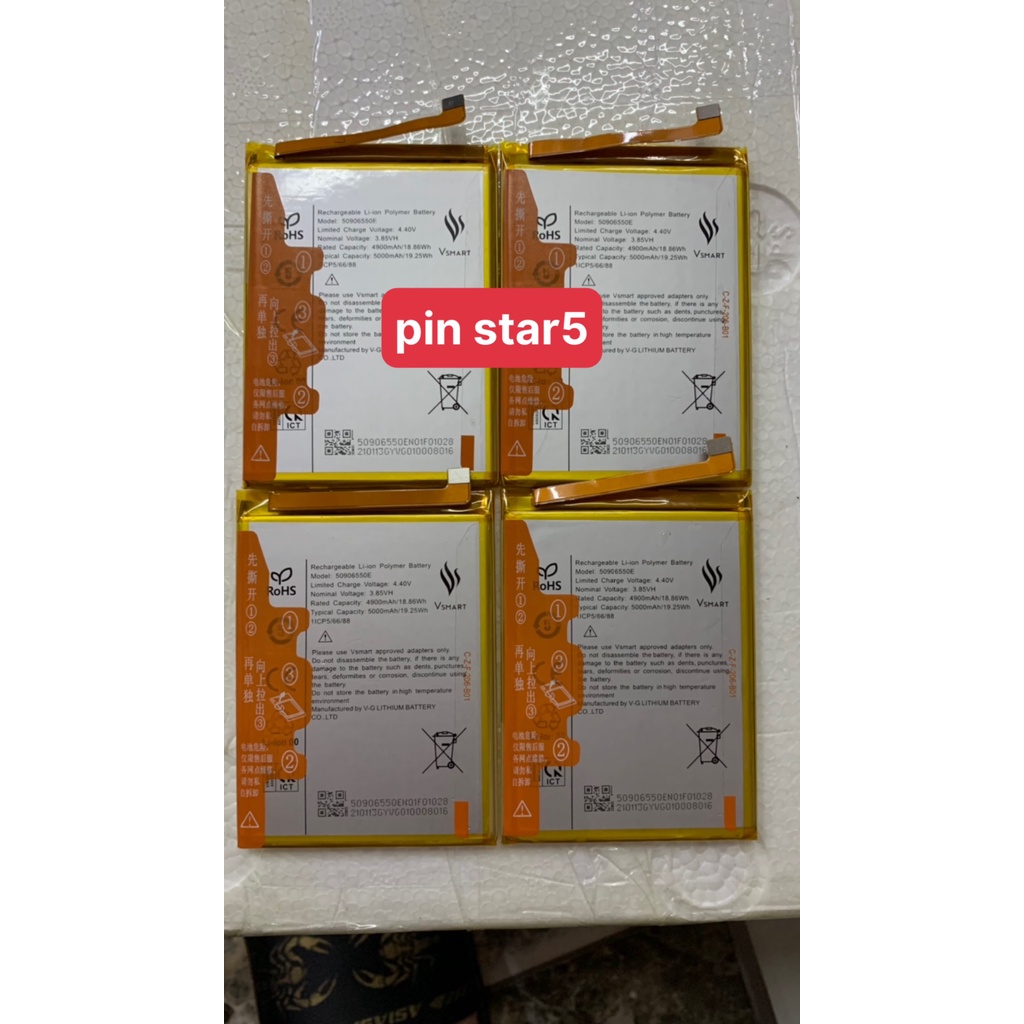 Pin star 5 vinsmart Zin