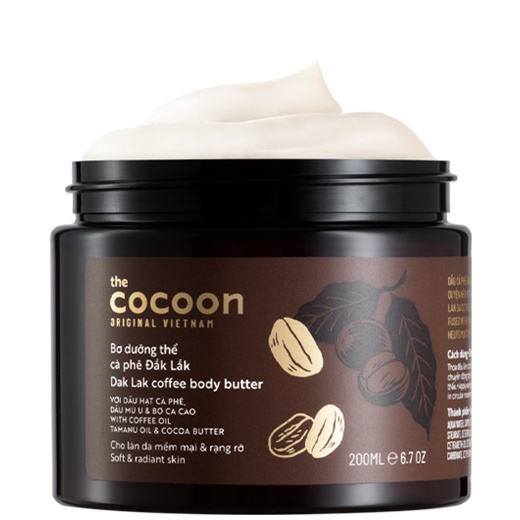 Tẩy da chết body Cocoon &amp;  Bơ dưỡng thể Cocoon 200ml