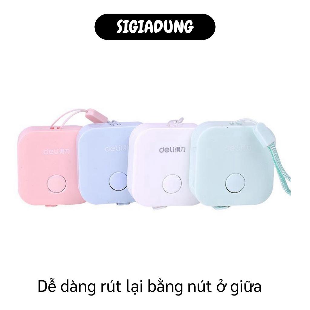 [SGD] Thước Dây - Thước Dây Cuộn Rút Thu Tự Động  Deli Tiện Lợi 150cm, Đo Số Đo Cơ Thể 8501