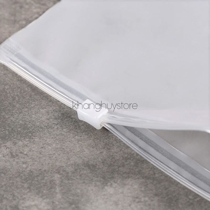 ✜❒Túi Ziplock HD mờ khóa kéo có lổ thông hơi 1kg size rộng từ 25cm đến 30cm đựng quần áo nón mũ thời trang