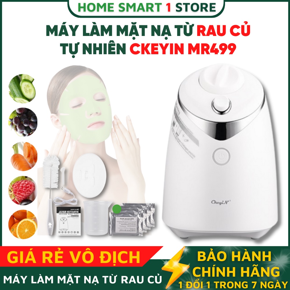 Máy làm mặt nạ trái cây rau củ Ckeyin MR499 tự nhiên tự động tại nhà với Collagen dưỡng da thông minh dành cho gia đình