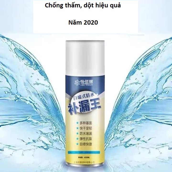 Bình sơn xịt chống thấm mái nhà, mái tôn, khe cửa, ... đa năng