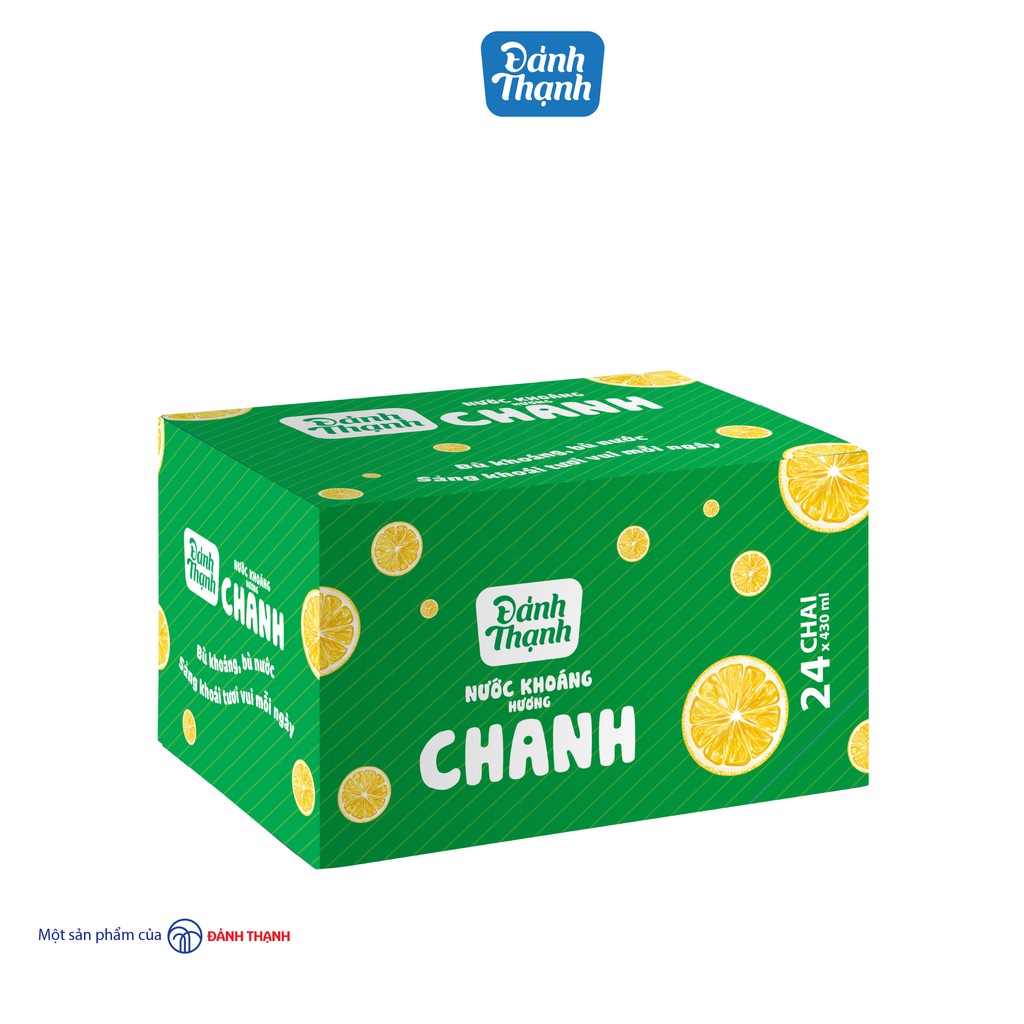 Lốc 6 chai Nước Khoáng Thiên Nhiên Có Ga Đảnh Thạnh Khoáng Chanh 430ml (Đảnh Thạnh Ngọt)