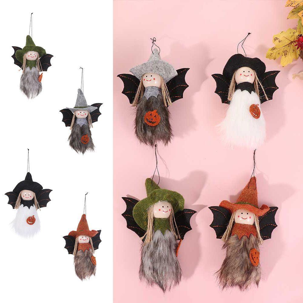 Búp Bê Nhồi Bông Hình Cánh Thiên Thần Trang Trí Cây Thông Giáng Sinh Halloween
