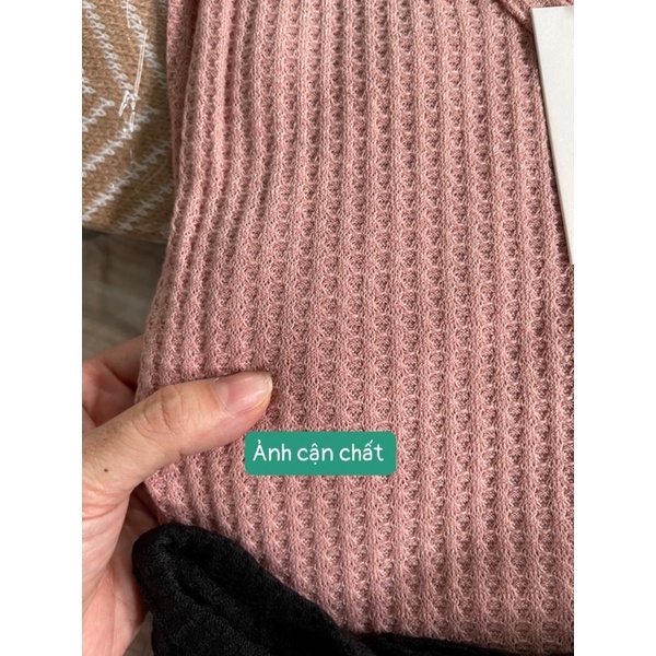 [Hàng sẵn] Áo thun trơn len mỏng cổ chữ c- Áo thun nữ dài tay QUẢNG CHÂU