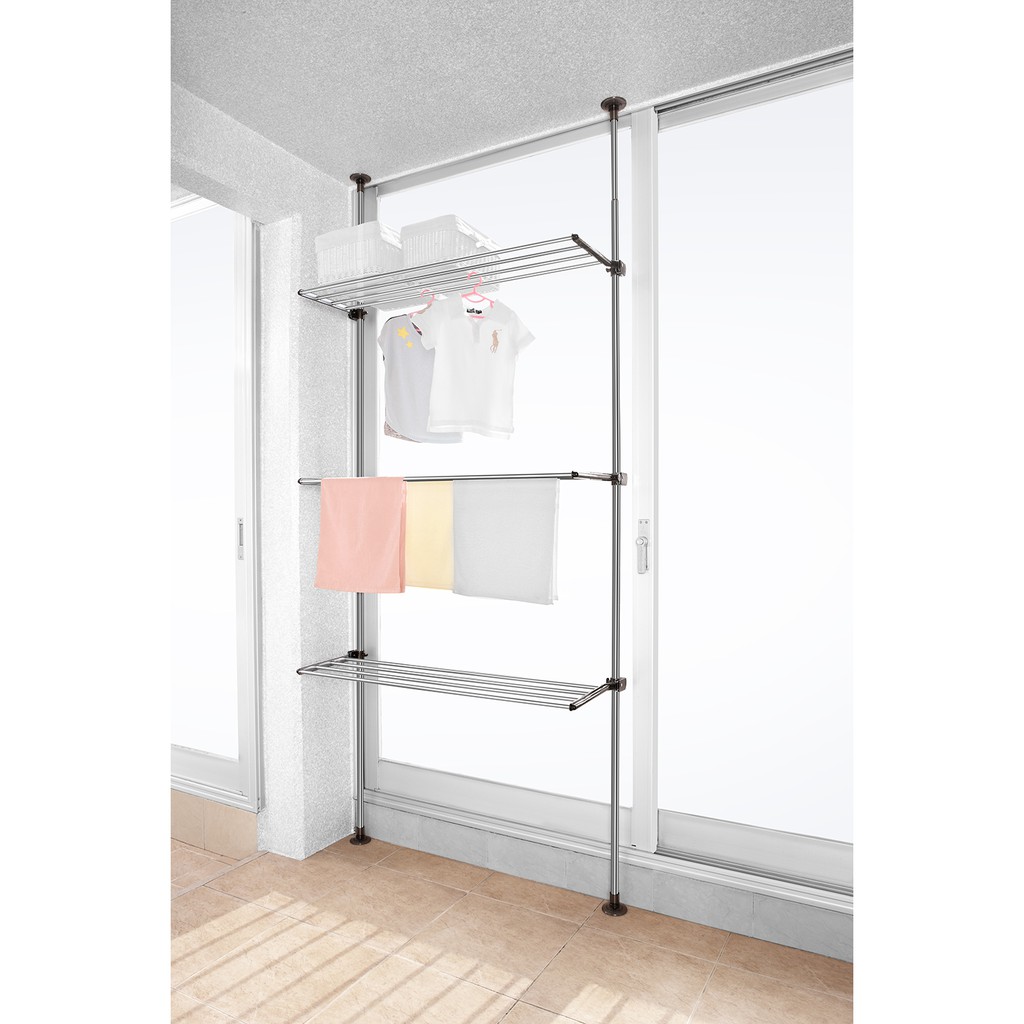 Cây treo, để đồ Inox chống sàn - không cần khoan Wellex Hàn Quốc - SJG2032