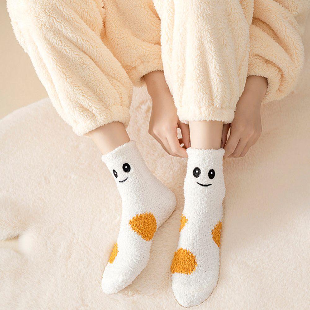 Vớ Ngủ Mùa Đông Bằng Nhung Dày Dặn Ấm Áp Cho Nữ