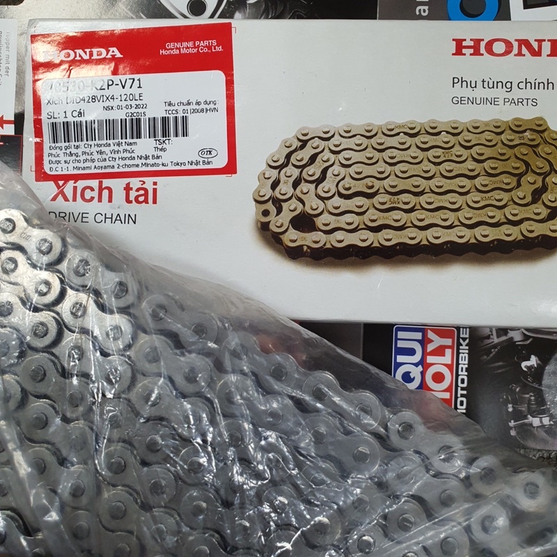 Xích DID winner V3 , sên winner 150 chính hãng HonDa, xích winner V3 có phốt cao su.