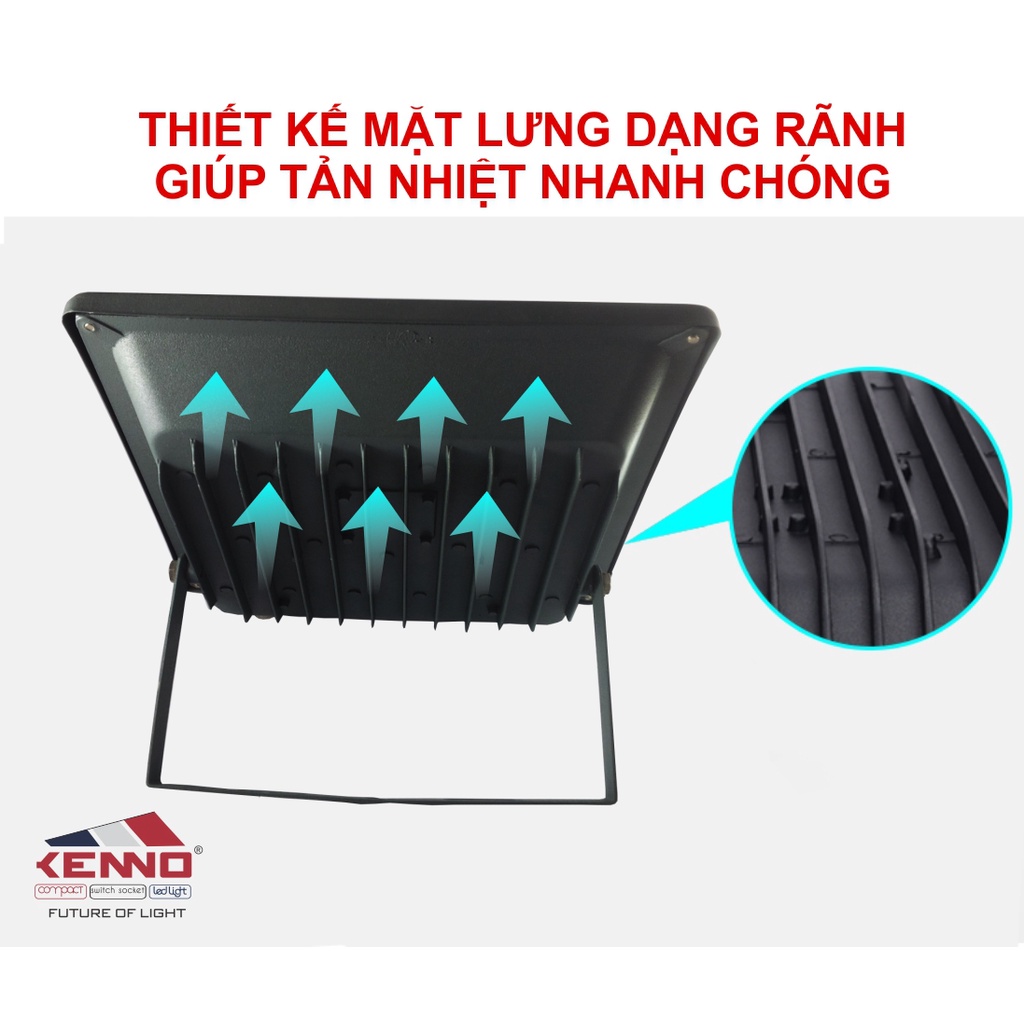 Đèn Pha Led Kenno 10W/20W/30W/50W 2 mắt