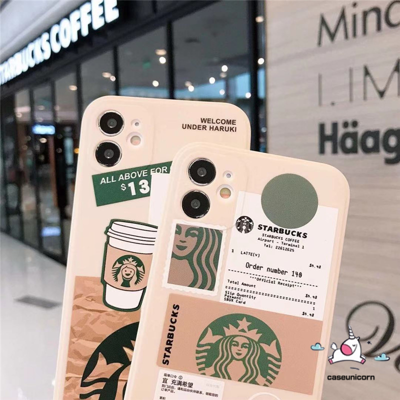 Ốp Lưng Phối Hình Starbucks Thời Trang Cho iPhone 12 11 8 7 6 6s Plus X XR XS Max 11Pro 12 13 Pro Max SE 2020