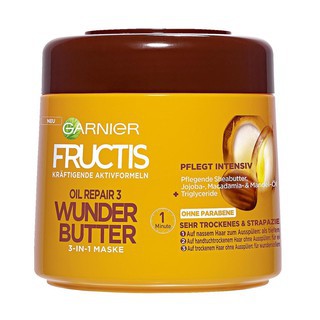 Ủ siêu phục hồi tóc  thần thánh Garnier Fructis  hàng nội địa Đức 300ml