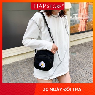 Túi đeo chéo nữ, túi đeo chéo nữ vải Canvas thời trang - HAP Store