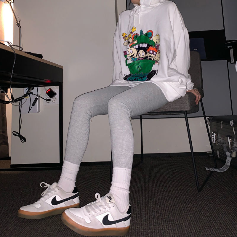 IMAODOU Quần legging cạp cao 9 điểm bằng cotton mỏng 100% dệt sợi dọc thời trang xuân thu có cỡ lớn cho nữ | BigBuy360 - bigbuy360.vn