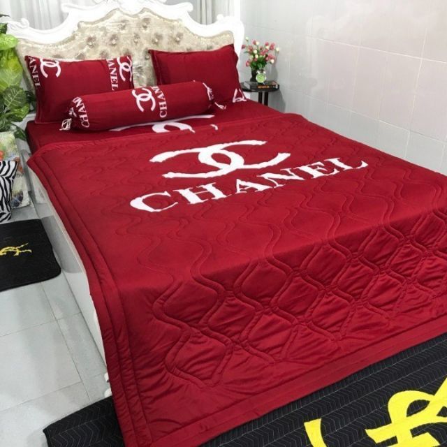 Bộ Drap Thun THÁI LAN 3D mát lạnh 4 món